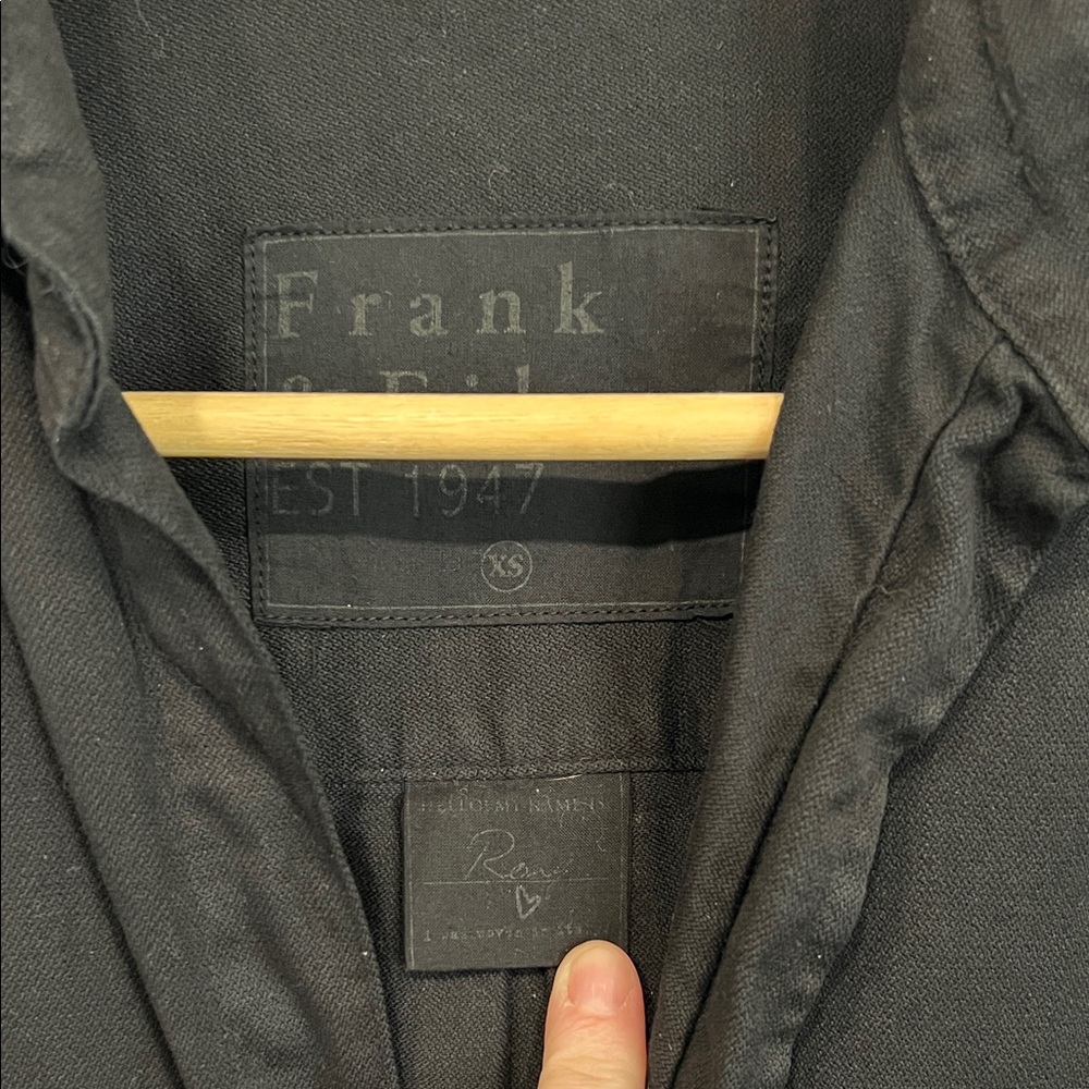 Frank & Eileen Rory Maxi Shirt Dress Famous Denim in Black Size XS - Picture 5 of 16